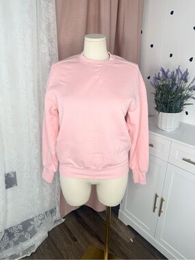 Aerie cloud fleece crewneck  CLUB Pink Crewneck Sweater BIN#4